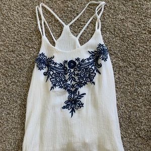 cute embroidered tank top